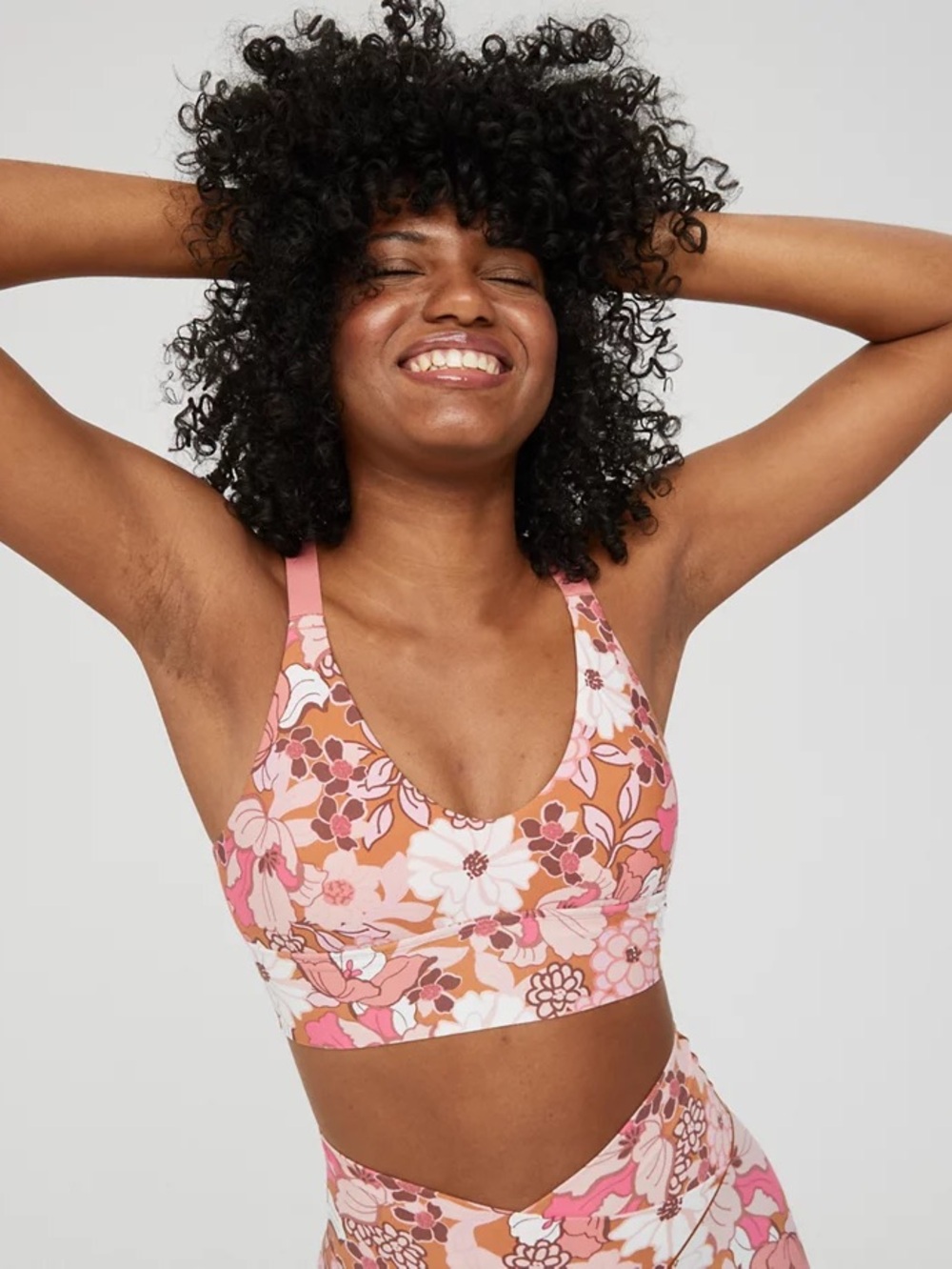 Aerie Offline Real Me Floral Print Bra Size Small - Picture 3 of 10